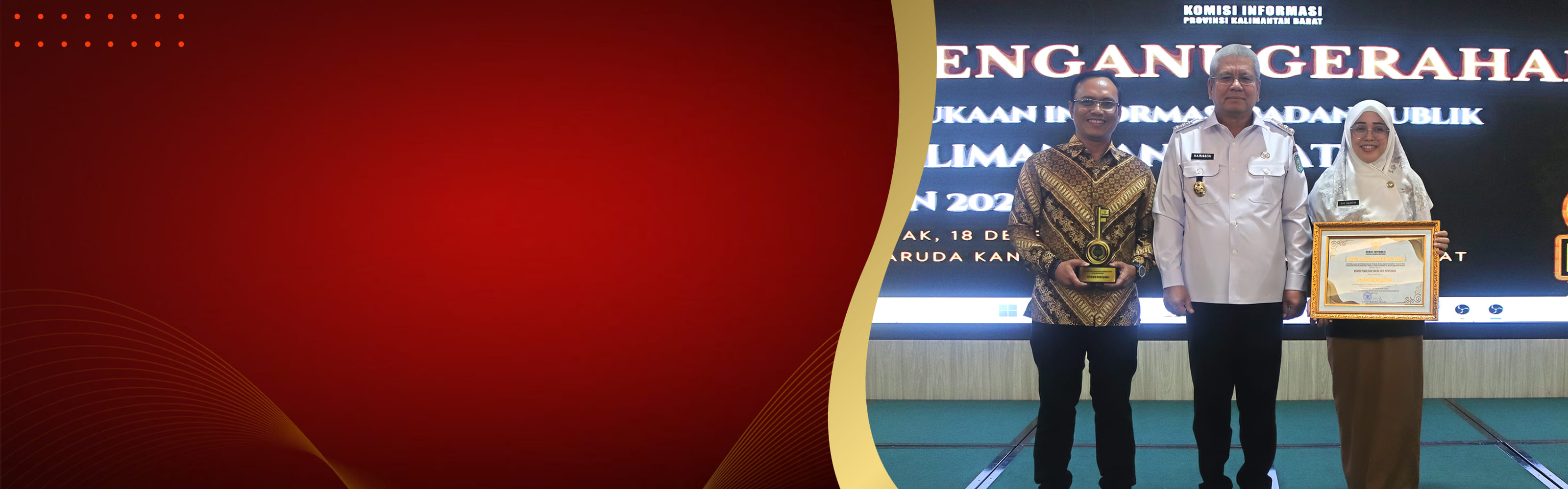 KPU Kota Pontianak Meraih Penghargaan Peringkat 1