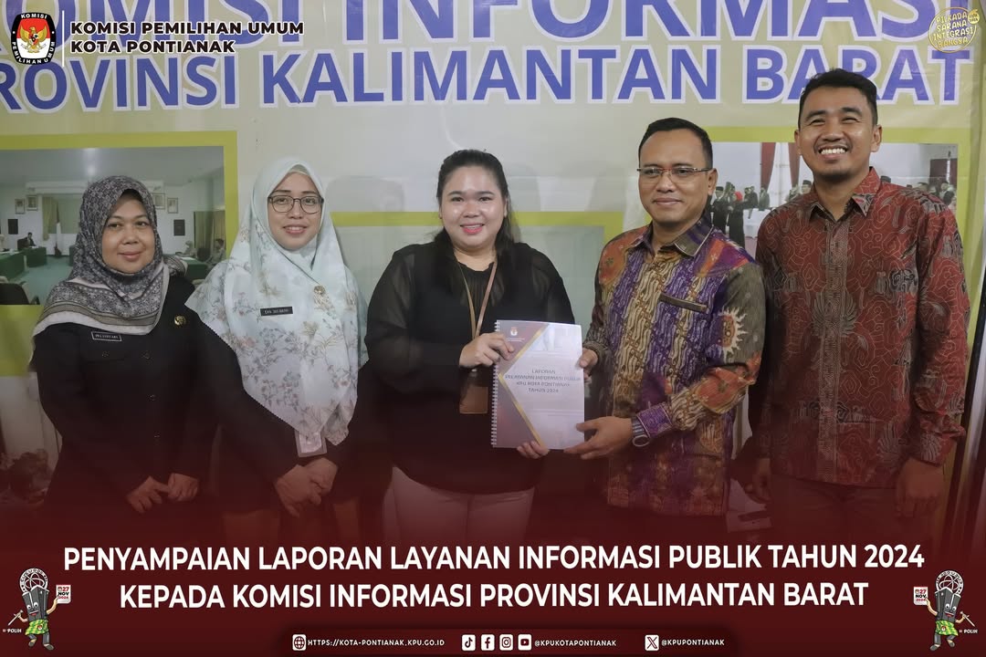 Penyerahan Laporan PPID Ke Komisi Informasi Provinsi Kalimantan Barat